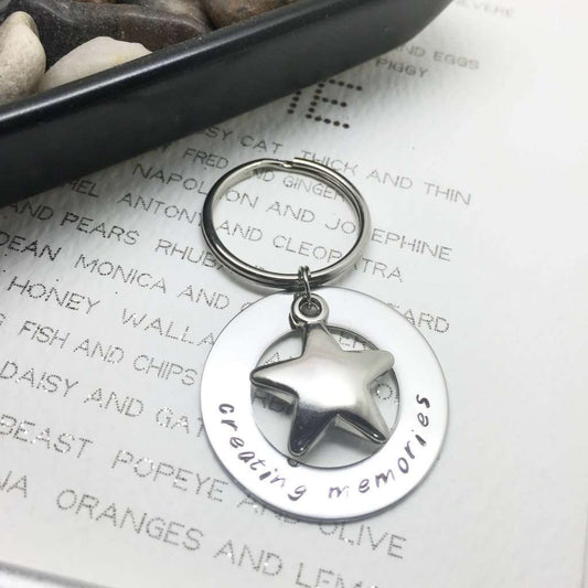 Personalised Star Keyring