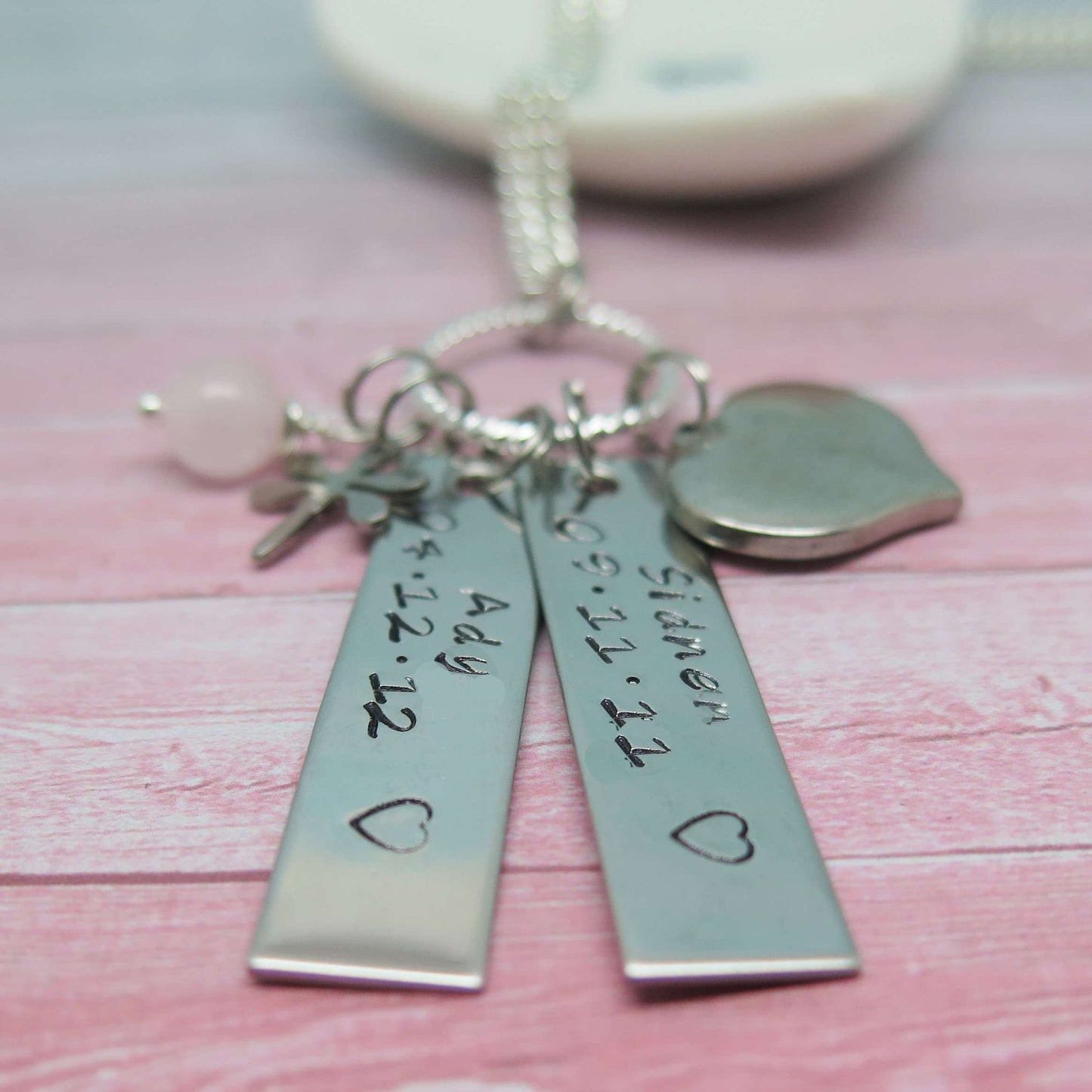 Hand Stamped Tag Necklace 