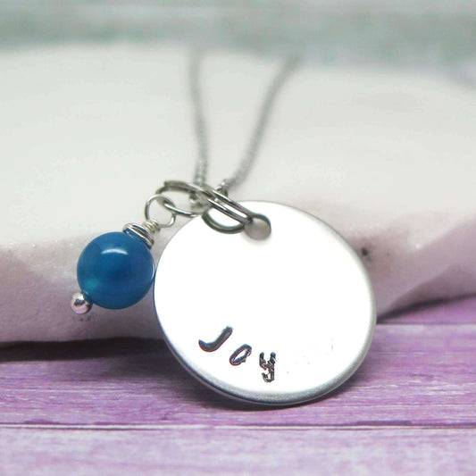 theta_jewellery_Wish Word Disc Necklace