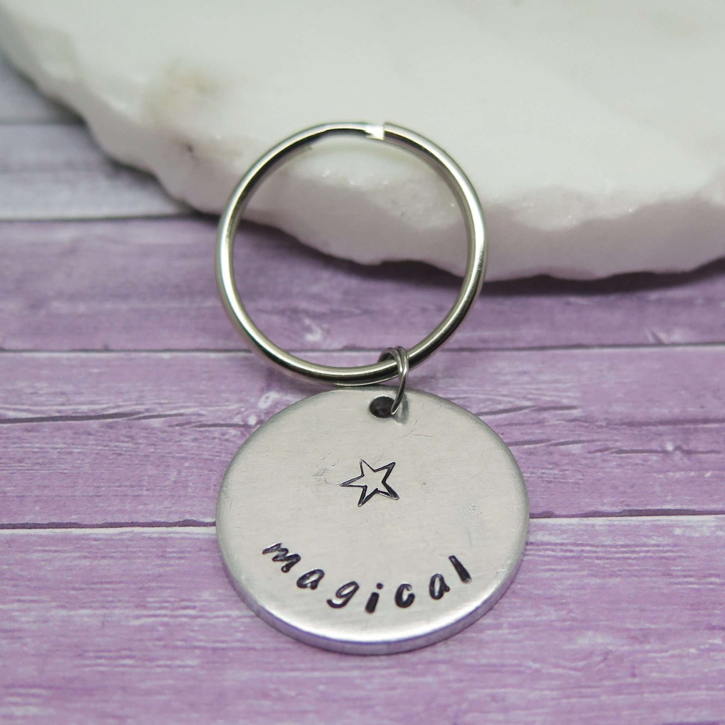 theta_jewellery_Wish Word Keyring